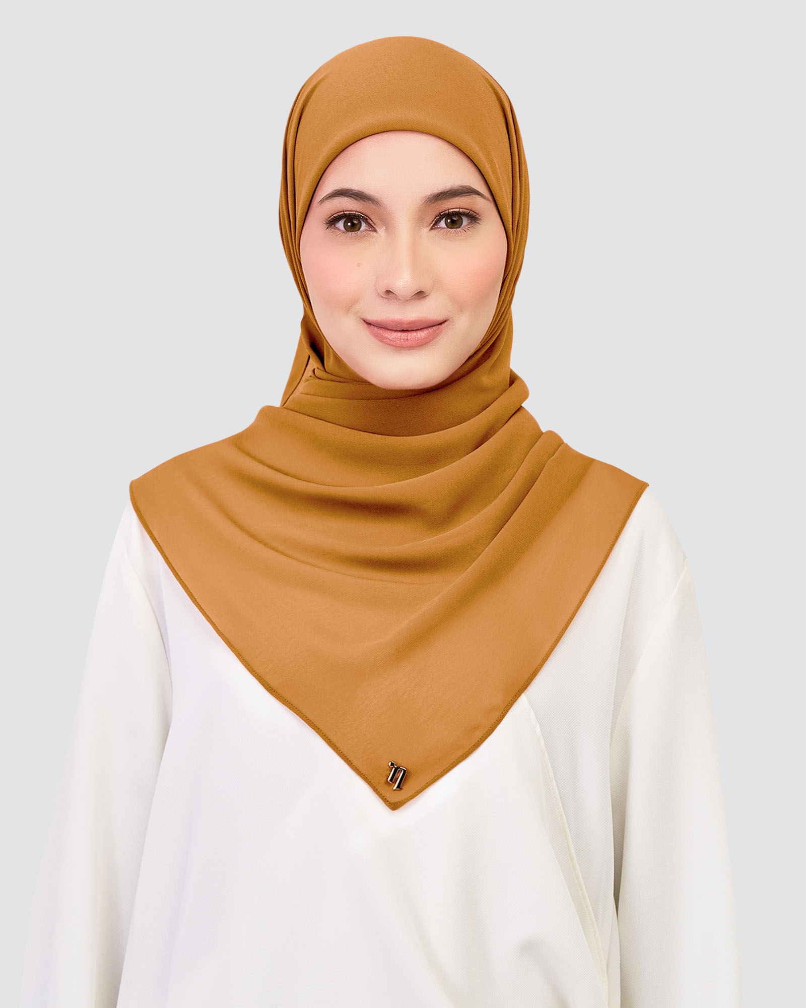 CHIFFON SQUARE - BROWN SUGAR