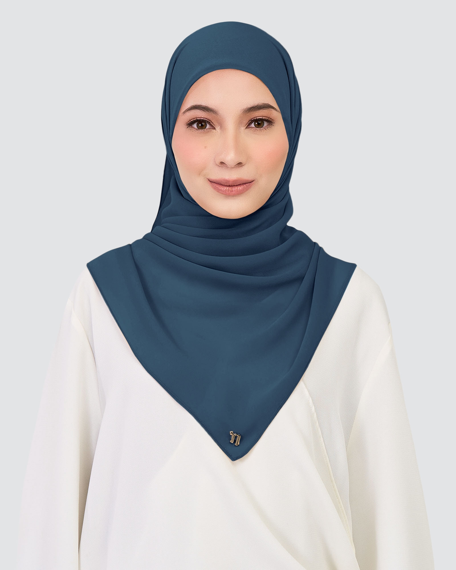 CHIFFON SQUARE - DARK DENIM