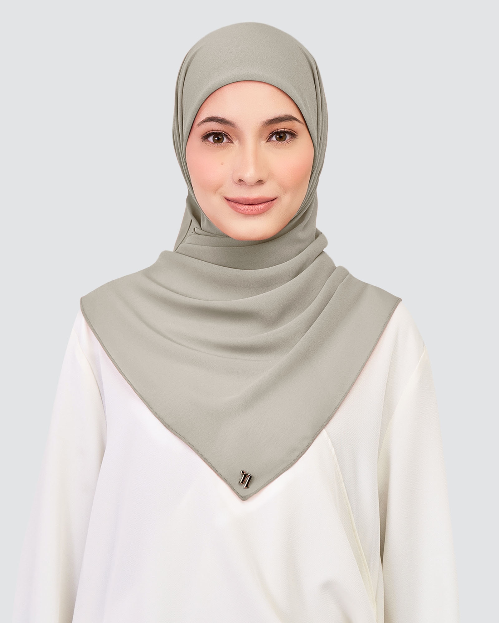 CHIFFON SQUARE - OPAL GRAY