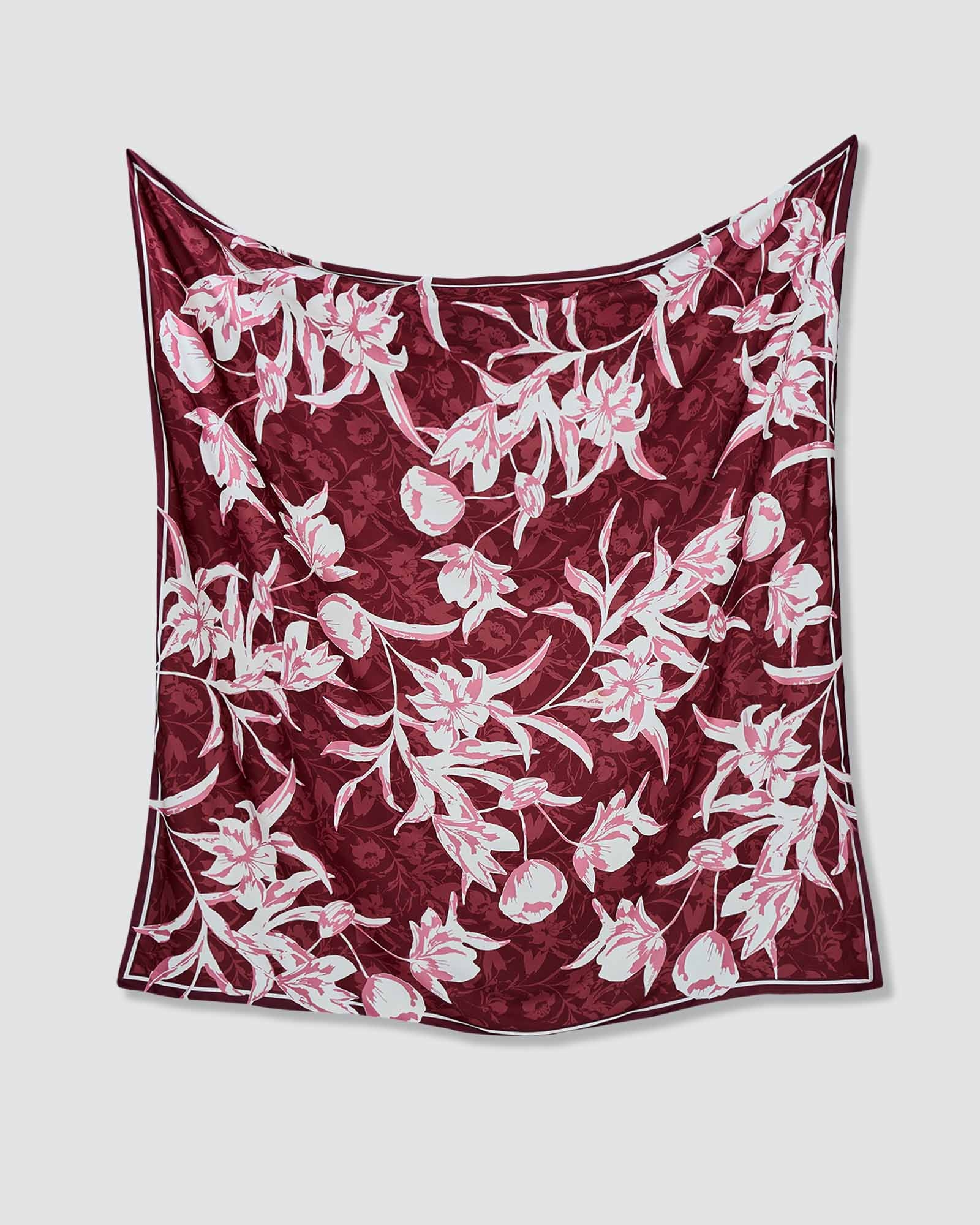 FLEUR SQUARE - ROUGE