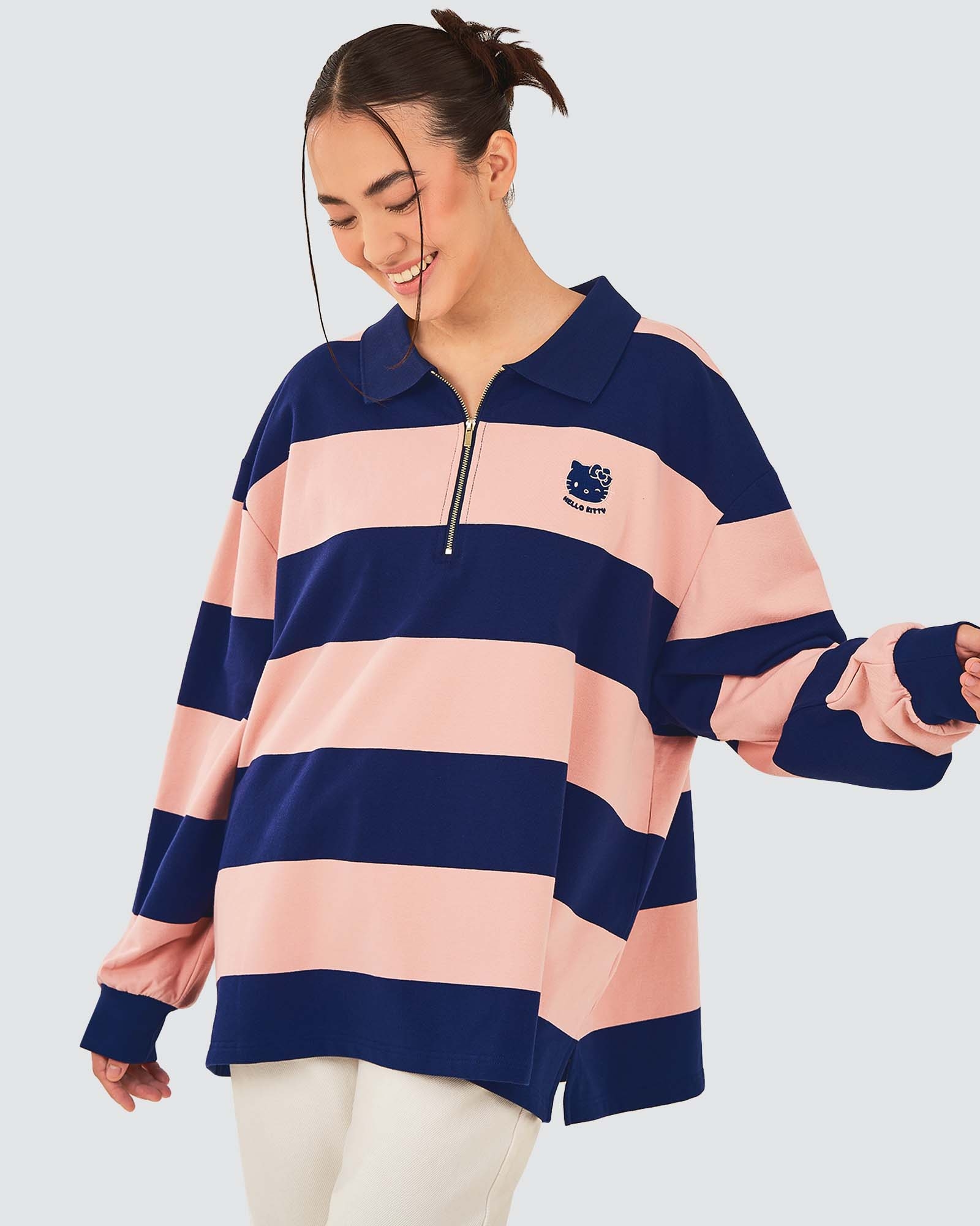 HELLO KITTY X NAELOFAR ZIPPER TOP - CANDY