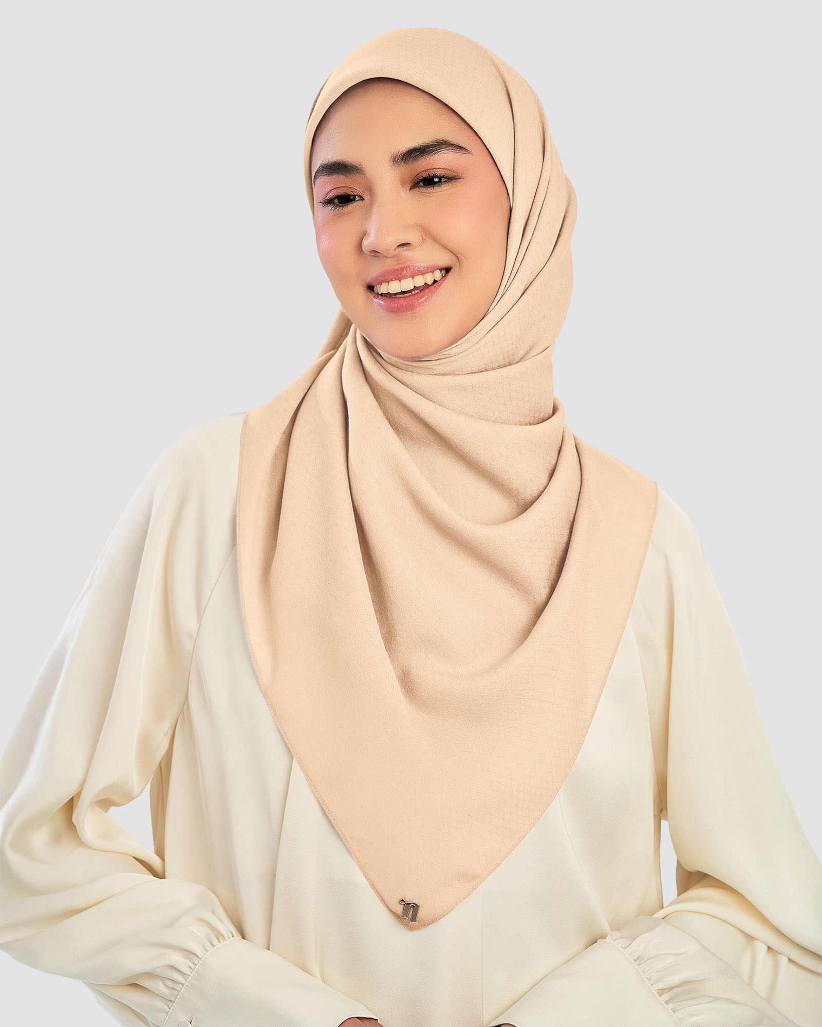 KAPAS COTTON VOILE SQUARE - OATMEAL