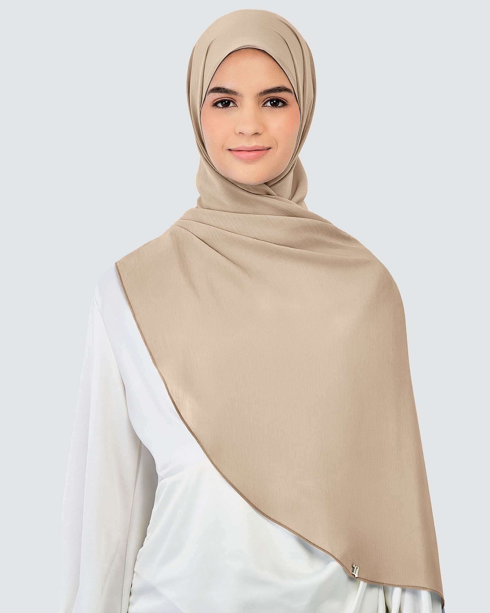 LINIA LINE CHIFFON SHAWL - GRANOLA