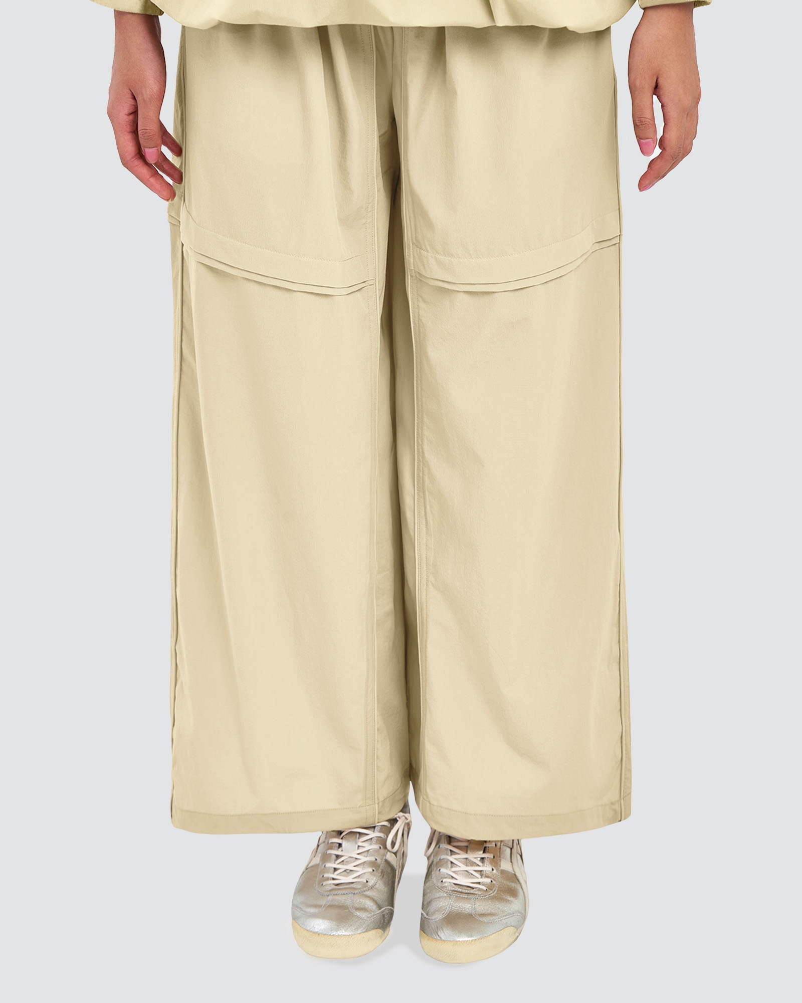 nPOWER DRAWSTRING PANTS - BUTTER