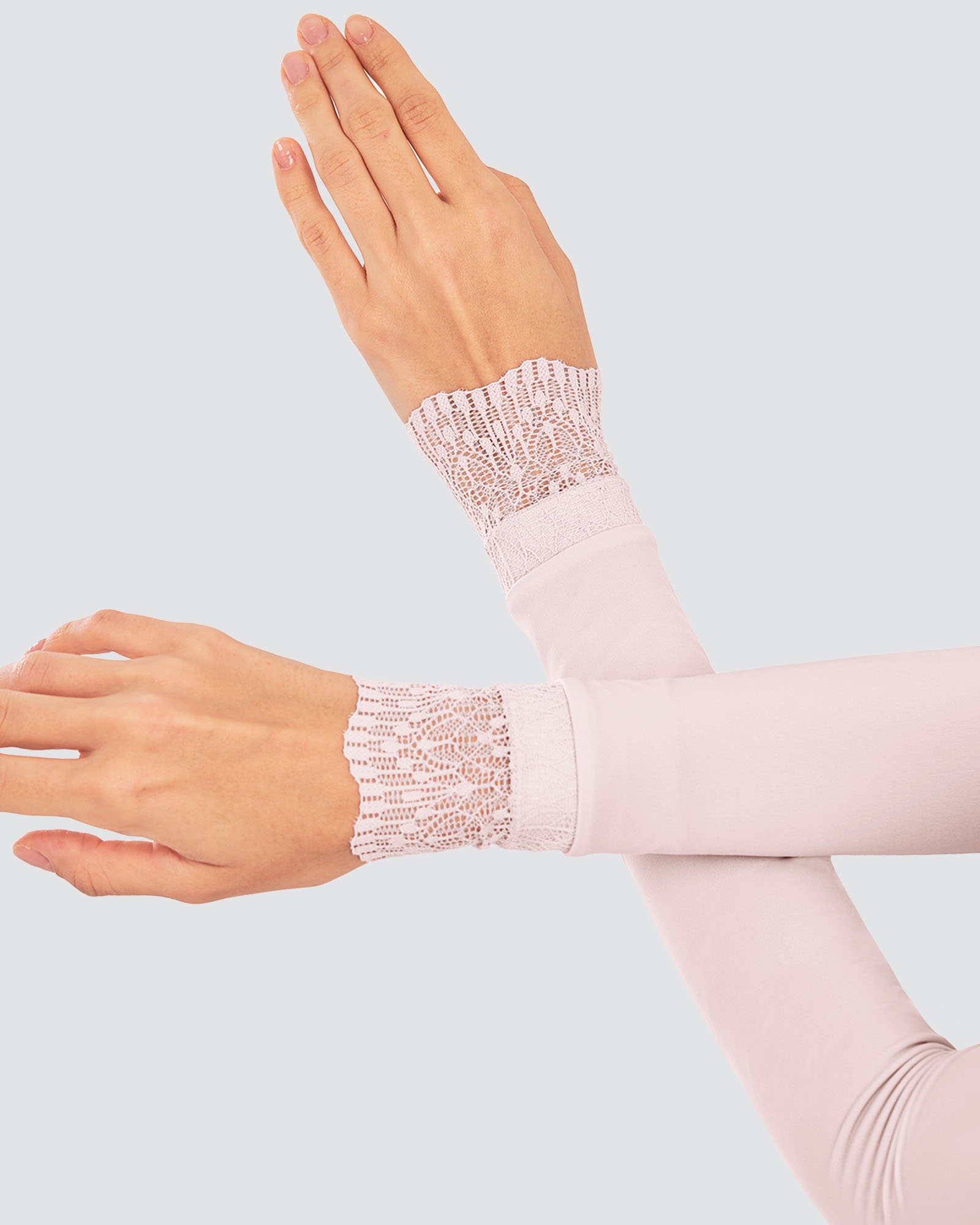 NWEAR ANA LACE HANDSOCKS - PALE PINK