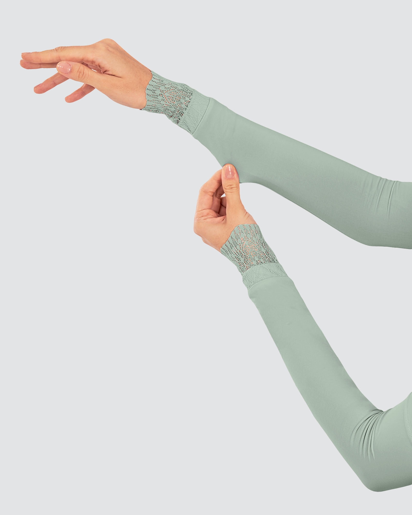 NWEAR ANA LACE HANDSOCKS - SAGE GREEN