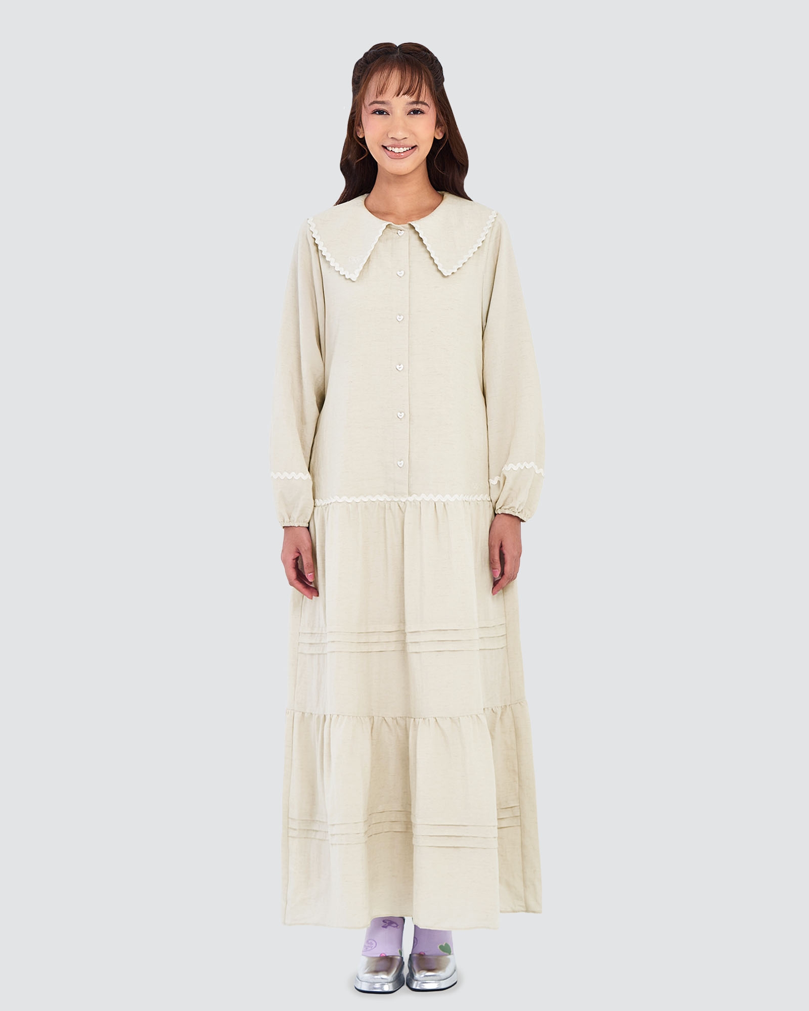 POLLY POCKET X NAELOFAR DRESS - ECRU