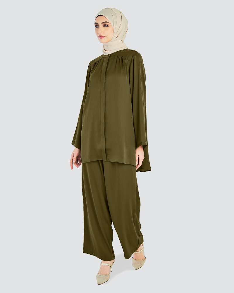 AGRA CO-ORDS - DEEP OLIVE