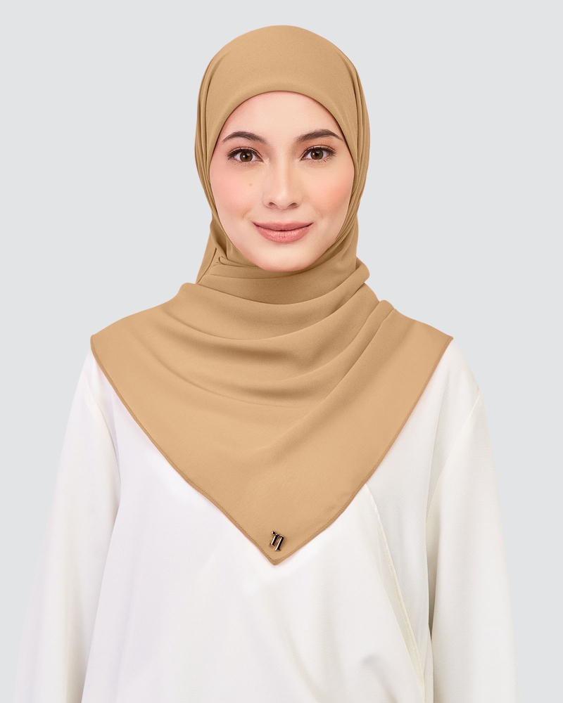 Image of CHIFFON SQUARE - NOUGAT