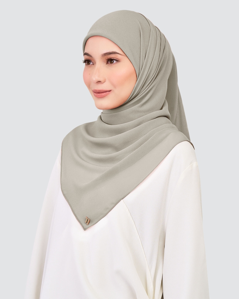 Image of CHIFFON SQUARE - OPAL GRAY