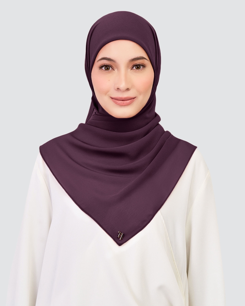 Image of CHIFFON SQUARE - PLUM PERFECT