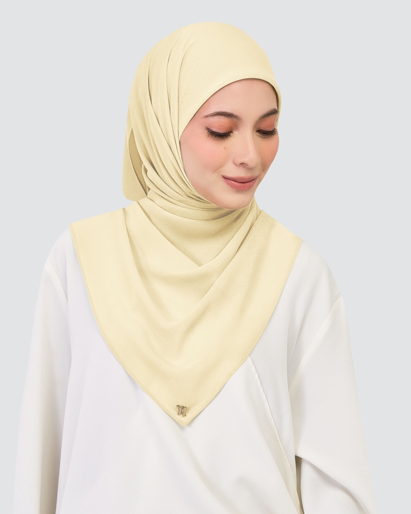 Image of CHIFFON SQUARE - WHITE SAND