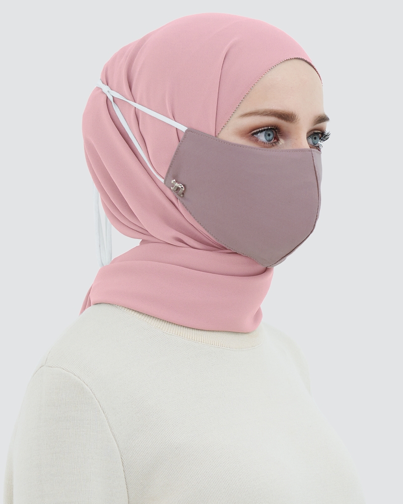 Image of 3-PLY COTTON FACE MASK - ADJUSTABLE STRAP - LAVENDER