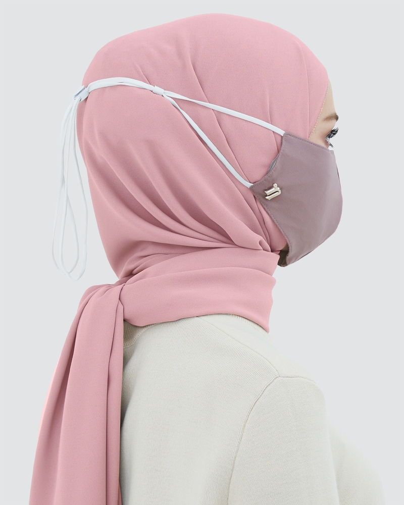 Image of 3-PLY COTTON FACE MASK - ADJUSTABLE STRAP - LAVENDER
