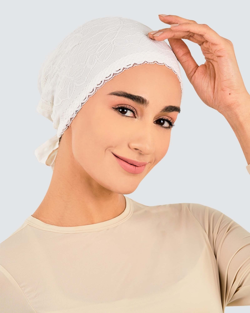 INNER TIE-BACK FLEUR LACE - WHITE