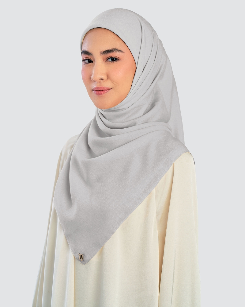 KAPAS COTTON VOILE SQUARE - GREY