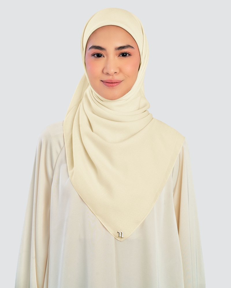 Image of KAPAS COTTON VOILE SQUARE - VANILLA