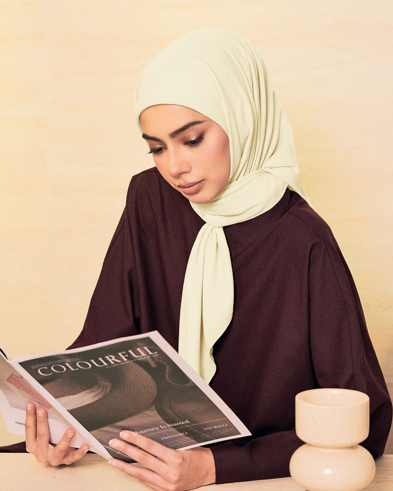 Image of KAPAS COTTON VOILE SQUARE - VANILLA