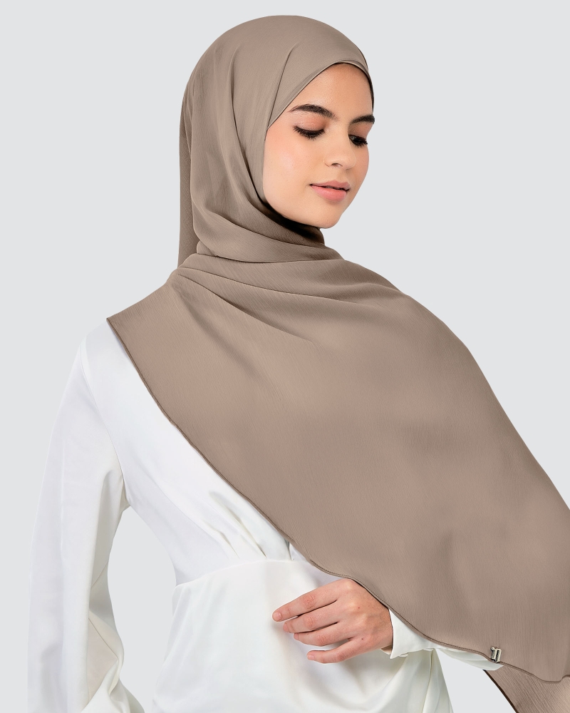 LINIA LINE CHIFFON SHAWL - PECAN