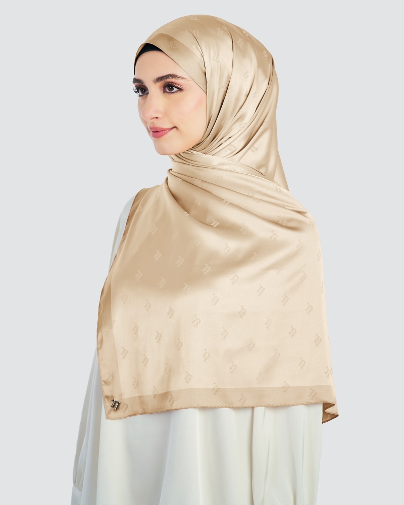 Image of MODA WOVEN SHAWL - PRALINE