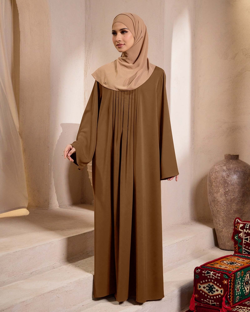 Image of NADINE ABAYA - CHESTNUT