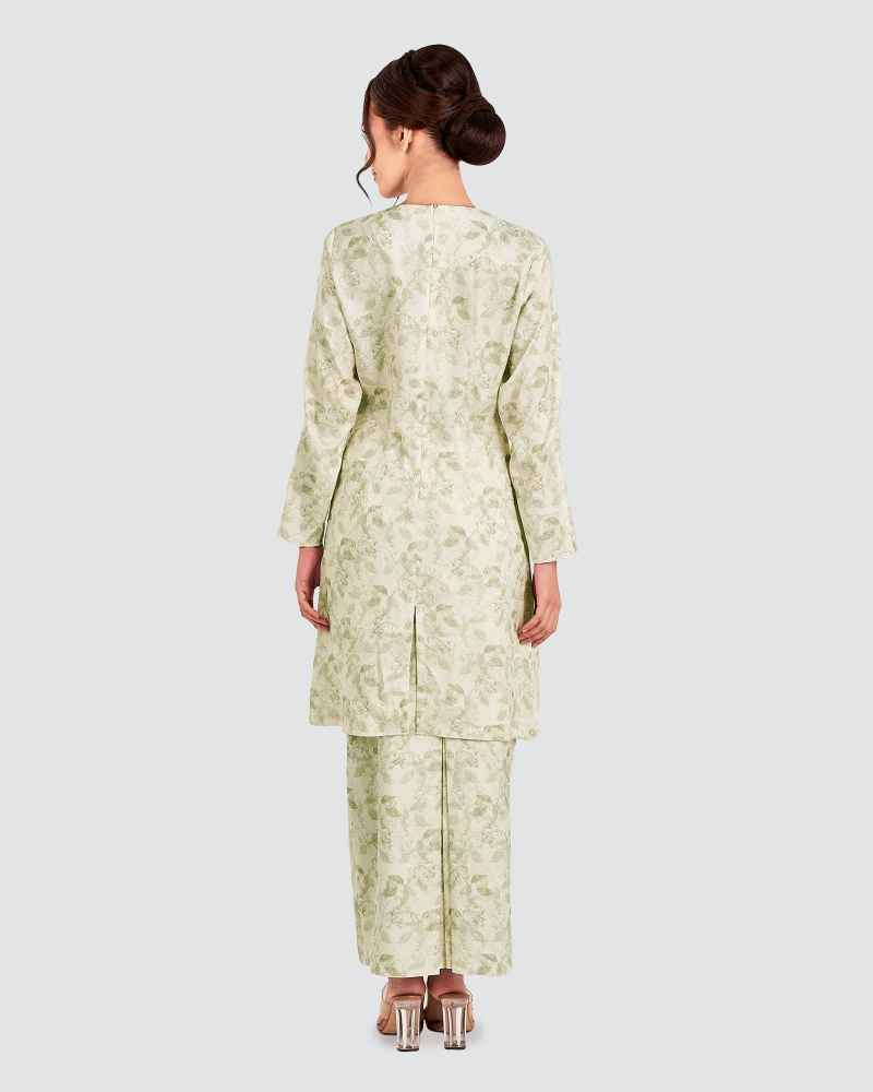 Image of NILAMSARI KURUNG SET  - WHITE JADE