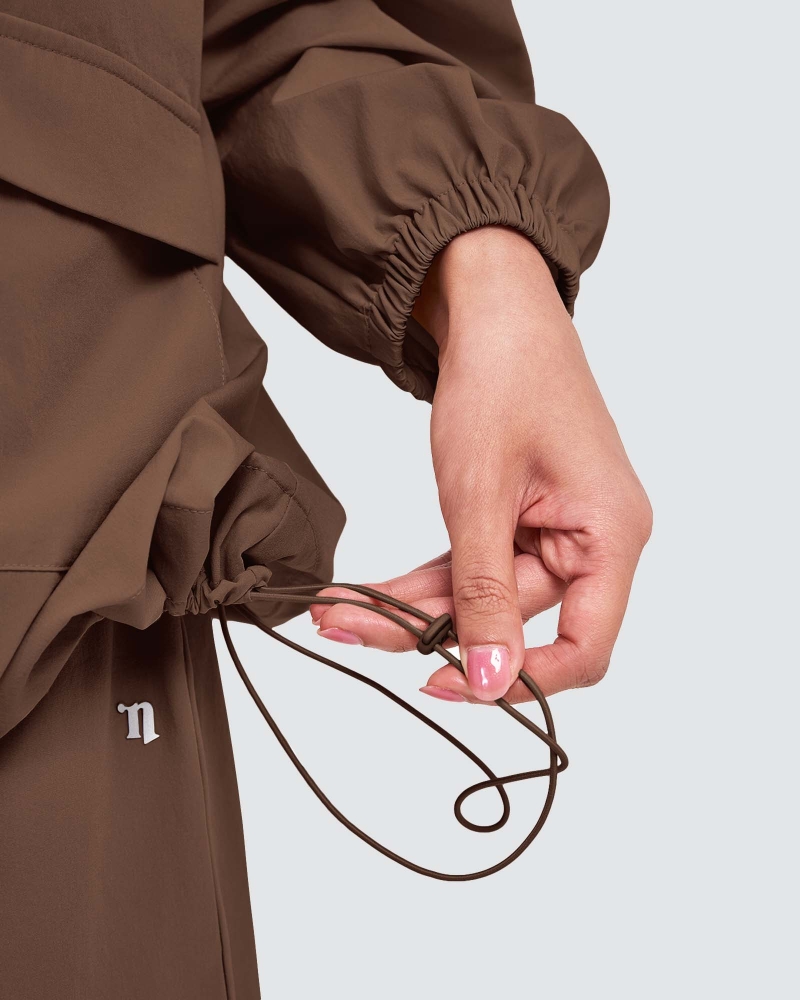 Image of nPOWER DRAWSTRING PARKA - MOCHA