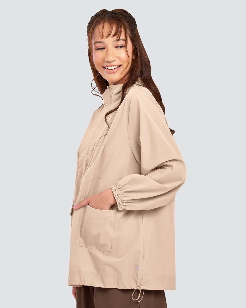 Image of nPOWER DRAWSTRING PARKA - SAND