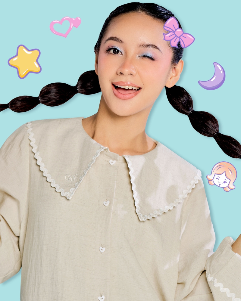 POLLY POCKET X NAELOFAR DRESS - ECRU