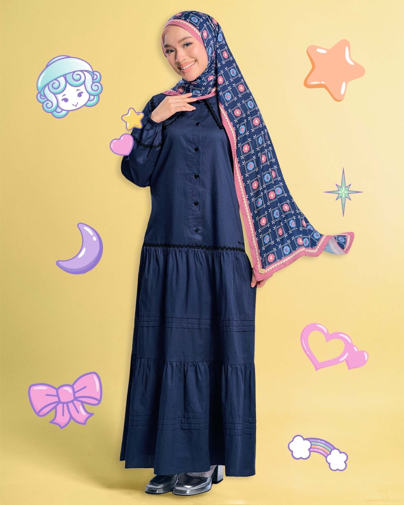 POLLY POCKET X NAELOFAR DRESS - LAGOON