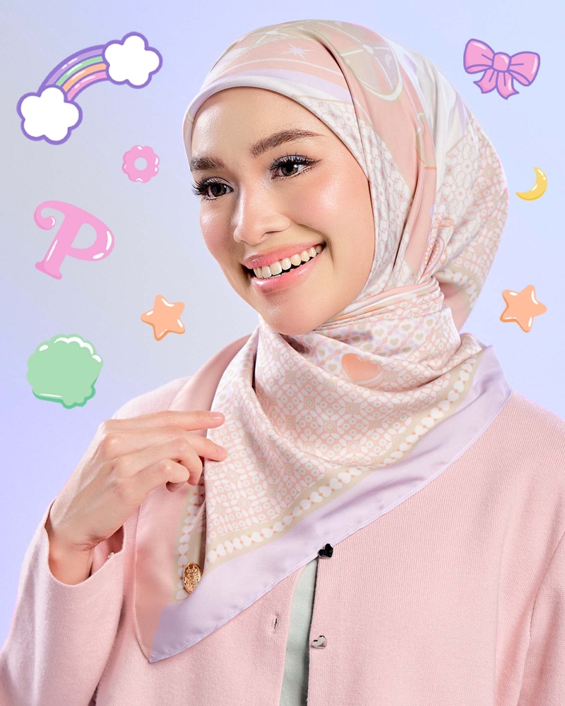 POLLY POCKET X NAELOFAR SQUARE - LEMON LUSH