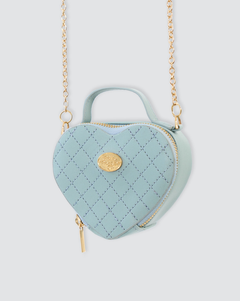 POLLY POCKET X NAELOFAR SWEETHEART BAG - AQUA DREAM