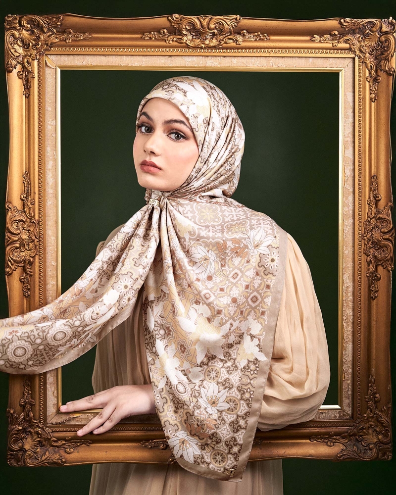 SENI COTTON VOILE SQUARE - CITRA