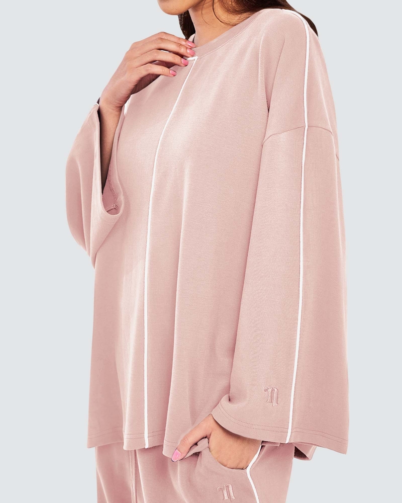 Image of THEA STRAIGHT PANTS - ROSE