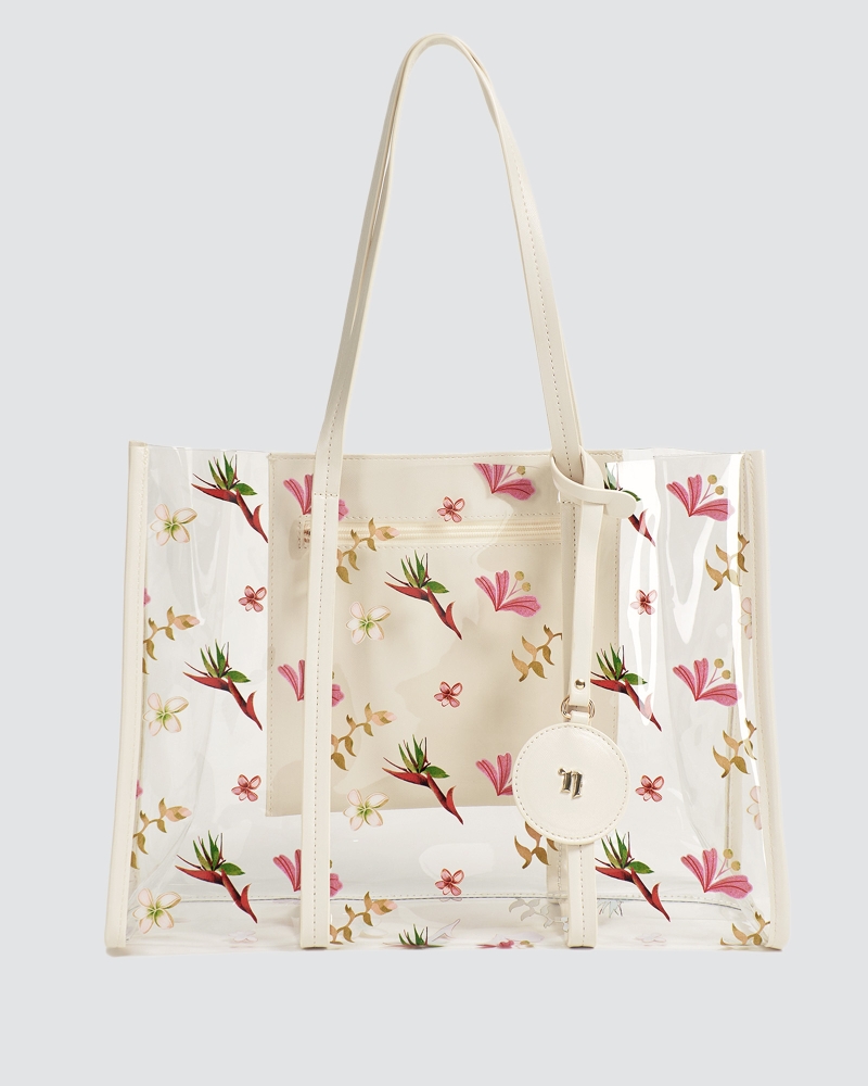 TROPICOLO CLEAR TOTE BAG - SEA BREEZE