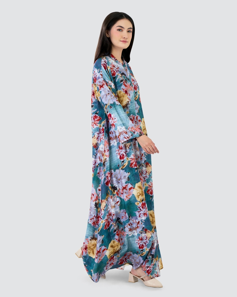 Image of VERA PRINTED KAFTAN - PETAL