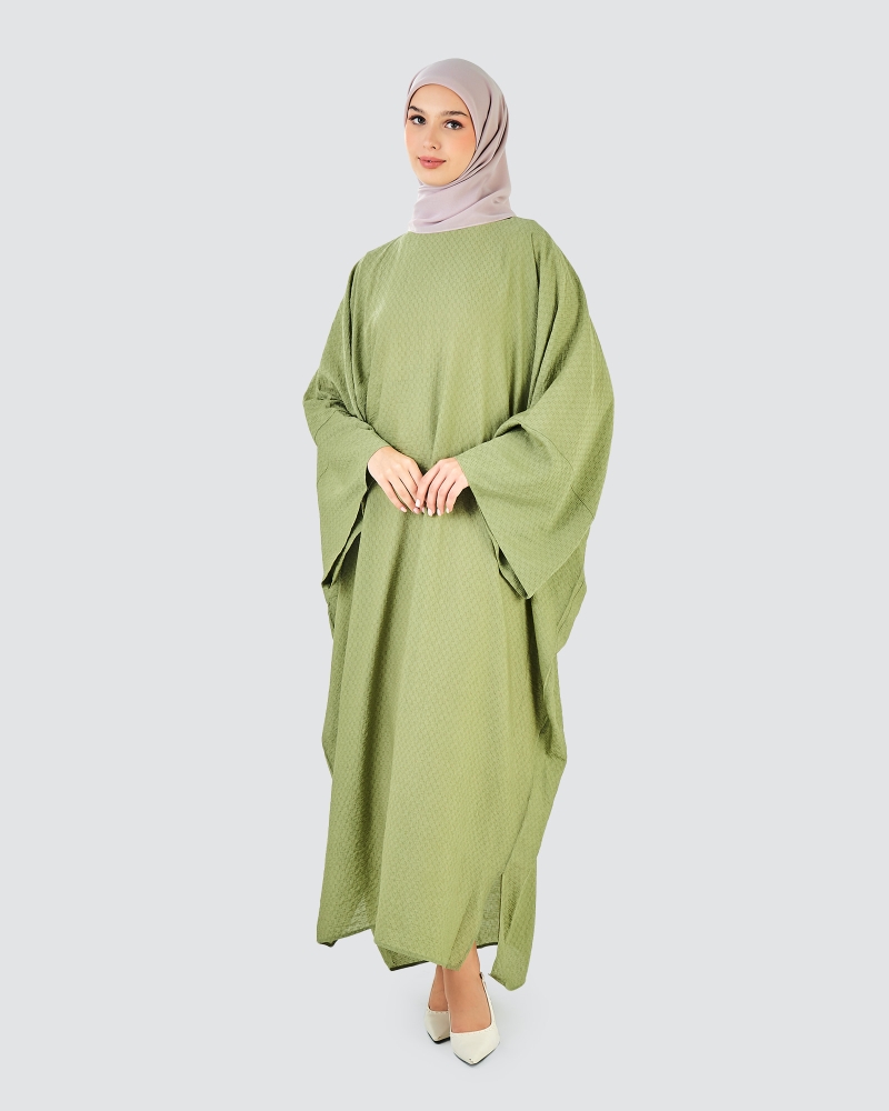 Image of X-PRESS KAFTAN DRESS - BASIL