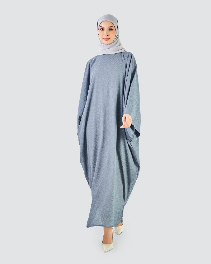 X-PRESS KAFTAN DRESS - BLUE GRANITE