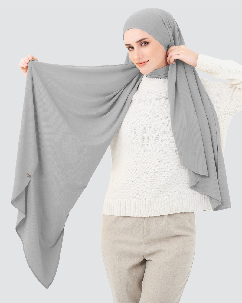 YURI STRETCH KNIT - HEATHER GREY