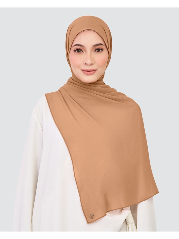 CHIFFON SHAWL - CAFE AU LAIT