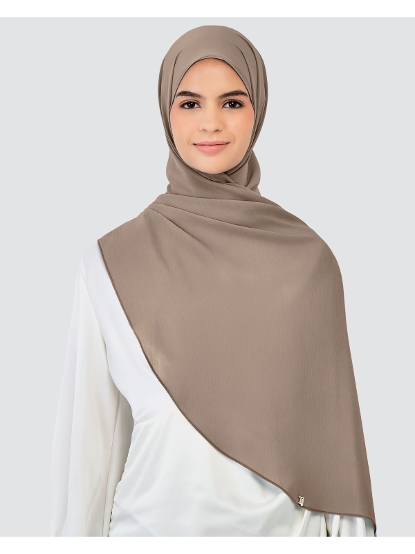 LINIA LINE CHIFFON SHAWL - PECAN