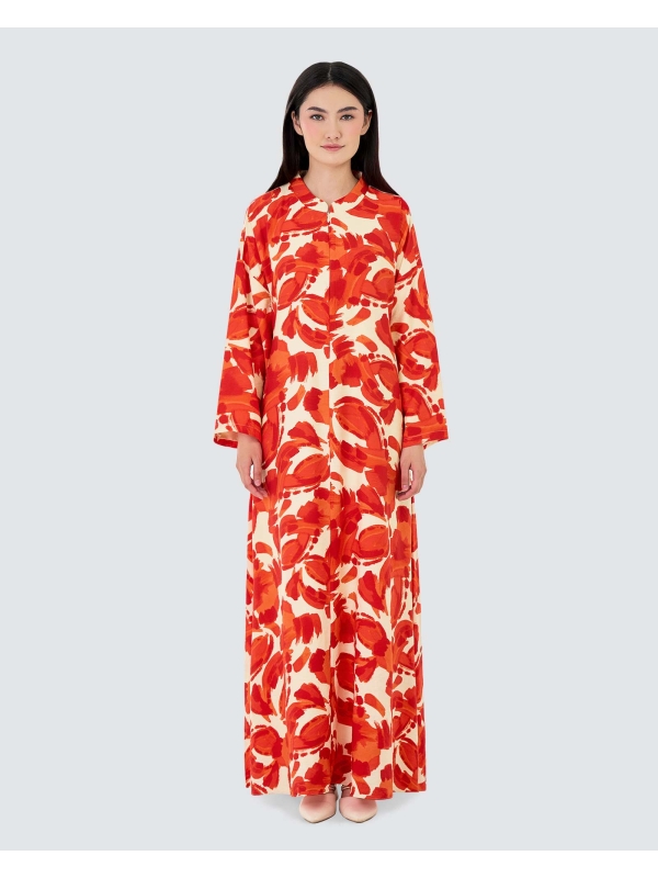 VERA PRINTED KAFTAN - SPICE
