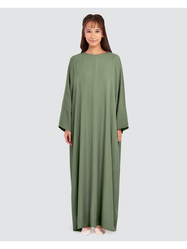 Image of X-PRESS OVERSIZED DRESS - OLIVE