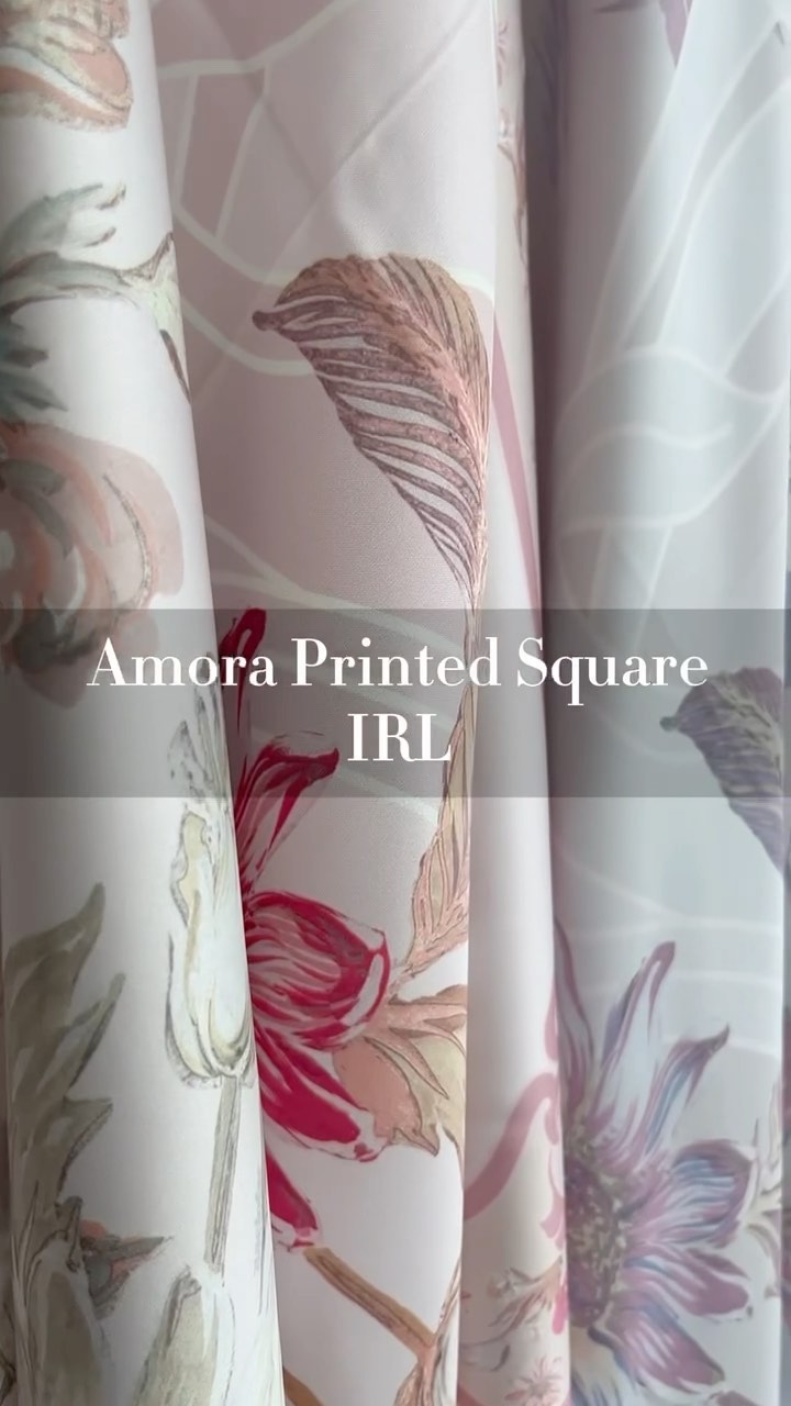 Get up close with the charming Amora Square! Take a moment to appreciate its captivating details and the way it naturally shines. There’s something truly enchanting about the interplay of its fine features and the gentle sheen it boasts, making it a real showstopper. ✨ #amora #printedsquare #squarescarf #shotoniphone