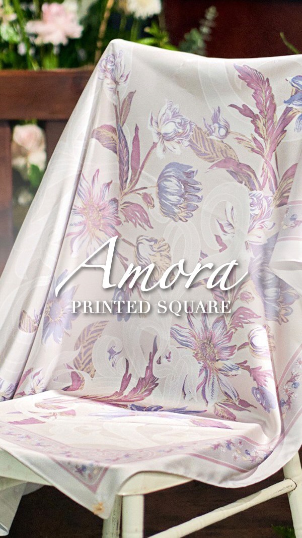 A print that whispers stories of elegance and timeless allure. Each element of Amora dances harmoniously, weaving a tale of sophistication that’s impossible to resist. Head on over to our stores to truly experience and embrace the enchantment of this beauty in real life ✨ #amora #printedsquare #printedhijab